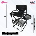 THE AWARD WINNING TUSCANYPRO TALL MAKEUP ARTIST PORTABLE CHAIR-29″ SEAT HEIGHT-1