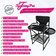 Tall Makeup Artist Portable Chair