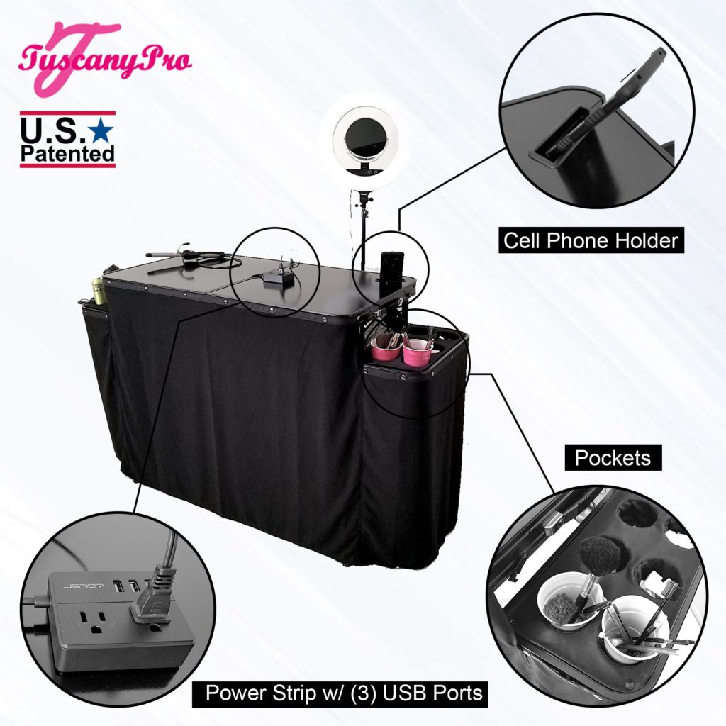 TuscanyPro Portable Lightweight Beauty Station Tuscany Pro