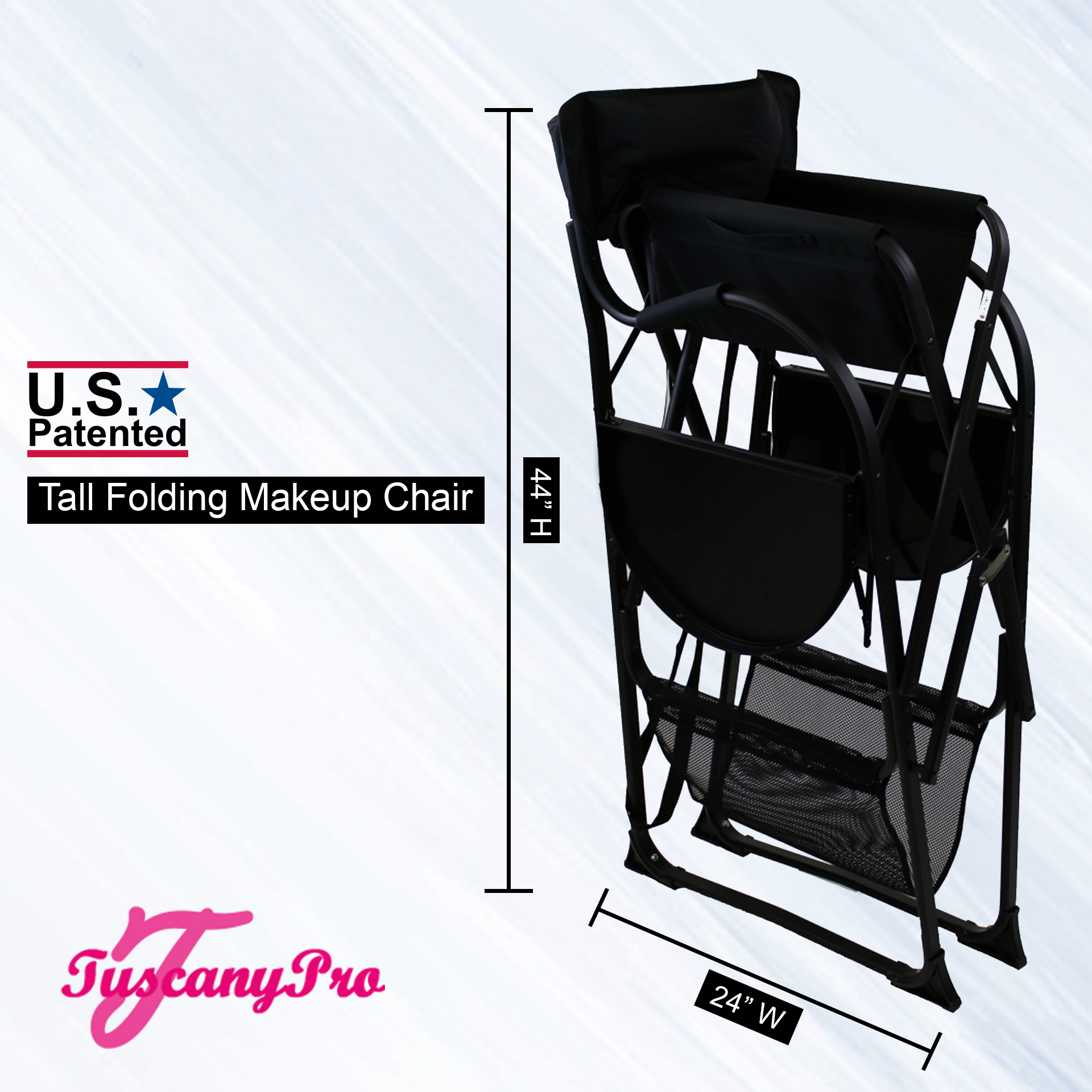 TuscanyPro Classic Makeup and Hair Chair - Studio Umbrella Package TuscanyPro Classic Makeup and Hair Chair - Studio Umbrella Package