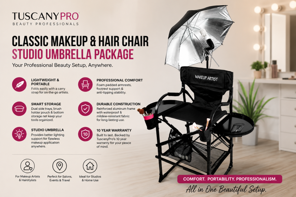 TuscanyPro Classic Makeup Chair