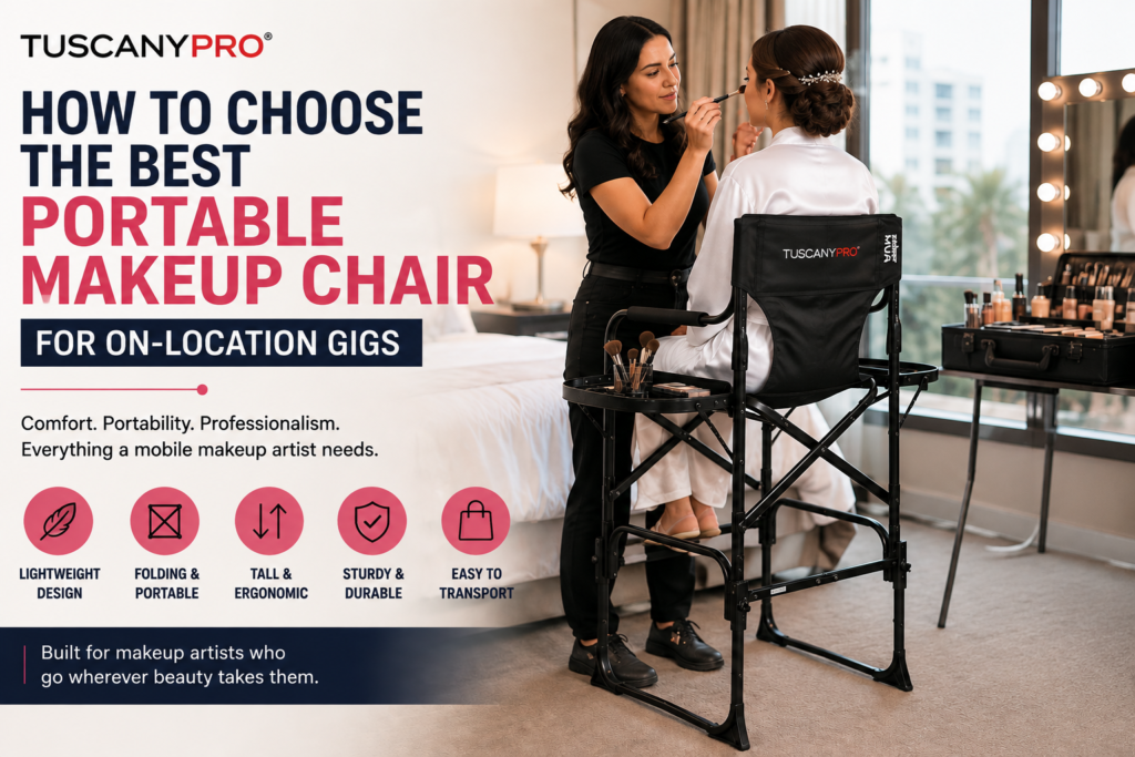 portable makeup chair